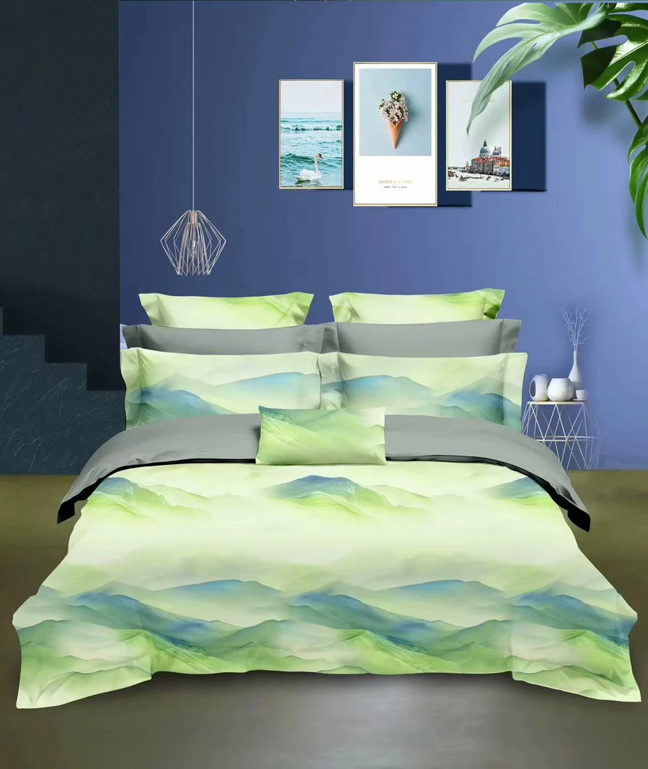 翠竹棉2.4米*2.5米床单 加厚加密 密实贴身透气 【江山如画】