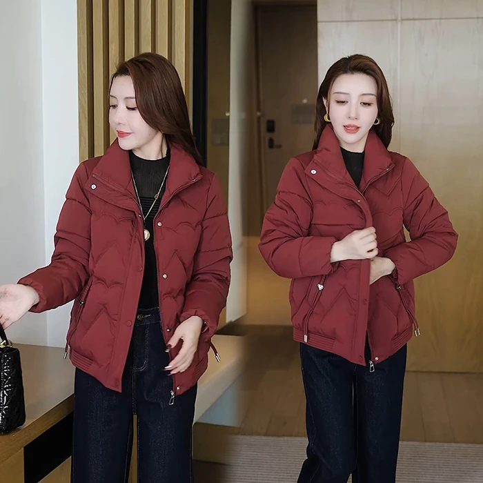 洋气高级感时尚棉服2024冬季新款女百搭显瘦保暖百搭加棉休闲棉衣