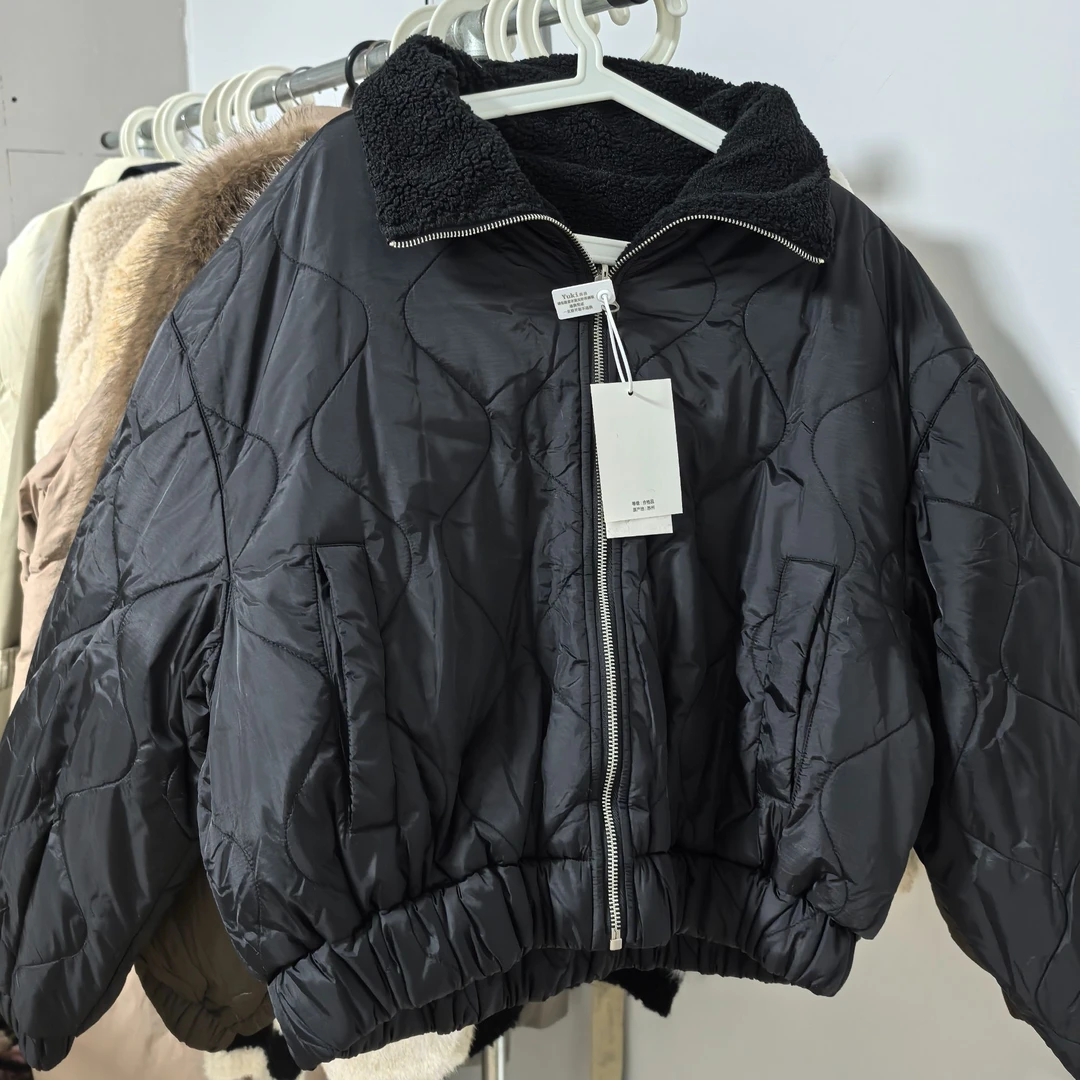 Yukiss直播【翻领短款棉服】