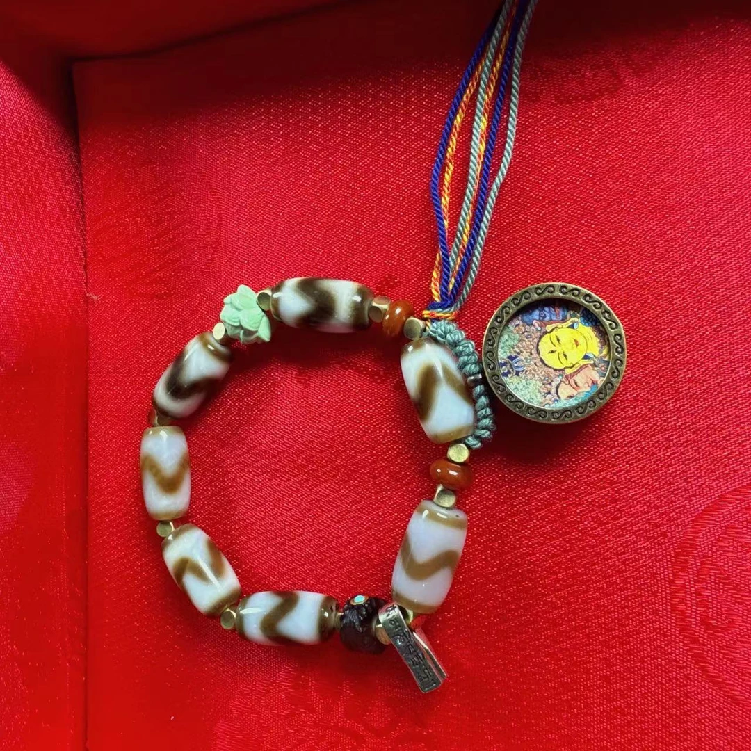 非金属木质手链  火性虎牙摩利支天集合福报 治理无欠米手串