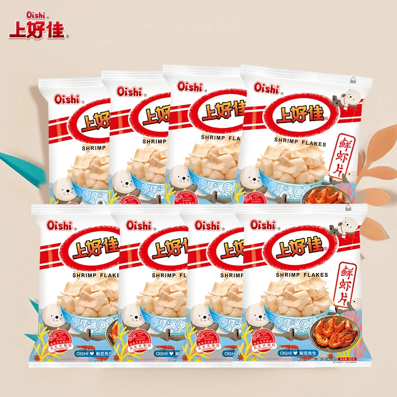 上好佳鲜虾片组合40g*8包 tsm