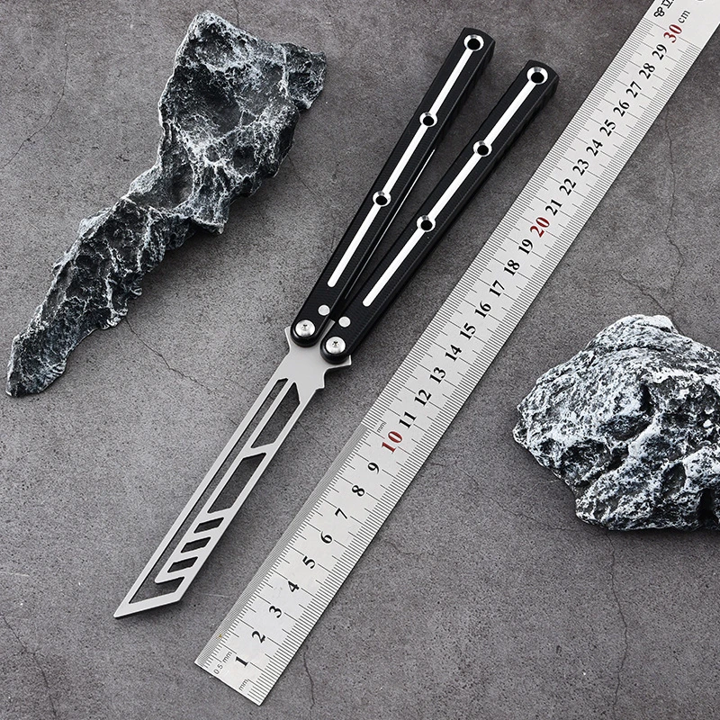 蝴蝶海妖V3防滑一体铝柄阳江海妖乌贼蝴蝶玩具双有效不打刃不开刃