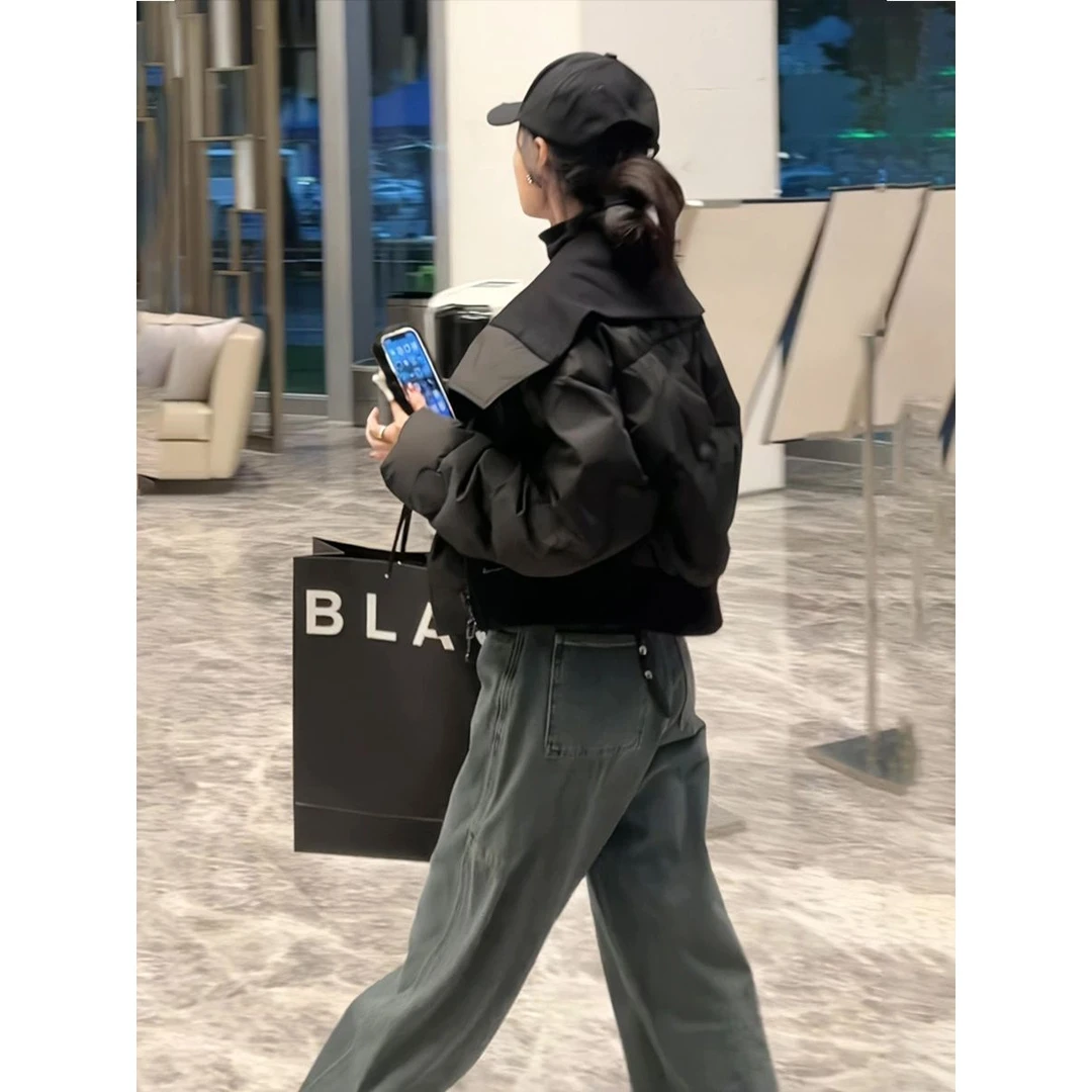 爆款羽绒服双特卖大翻领宽松休闲羽绒衣外套冬季新款同款款