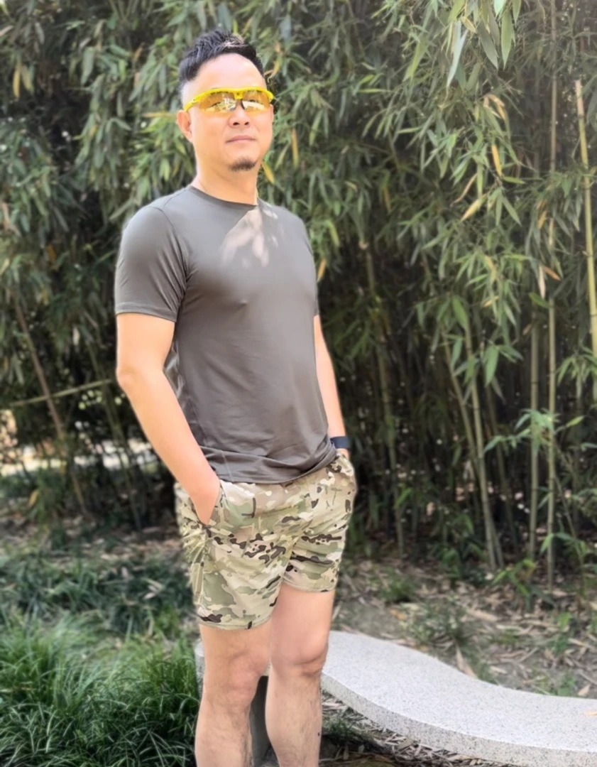 迷彩休闲轻薄宽松五分百搭运动薄款速干印花男士透气超轻快干短裤