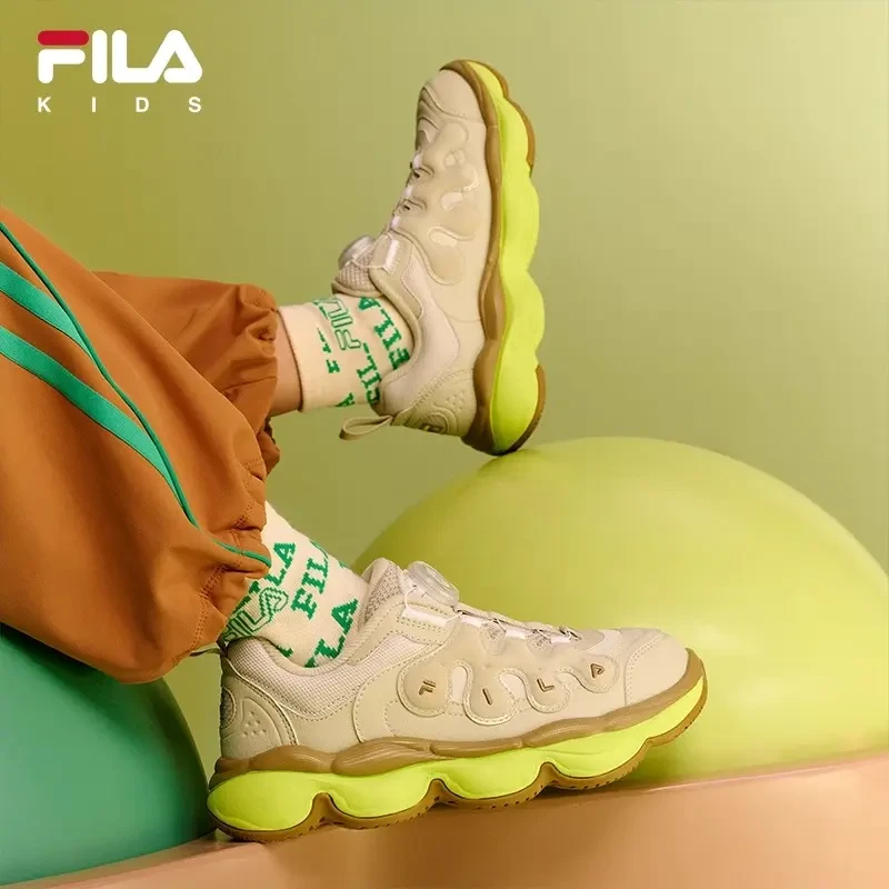 FILAKIDS【豌豆鞋常规】春季儿童8-16岁中大童运动老爹鞋K15B441201