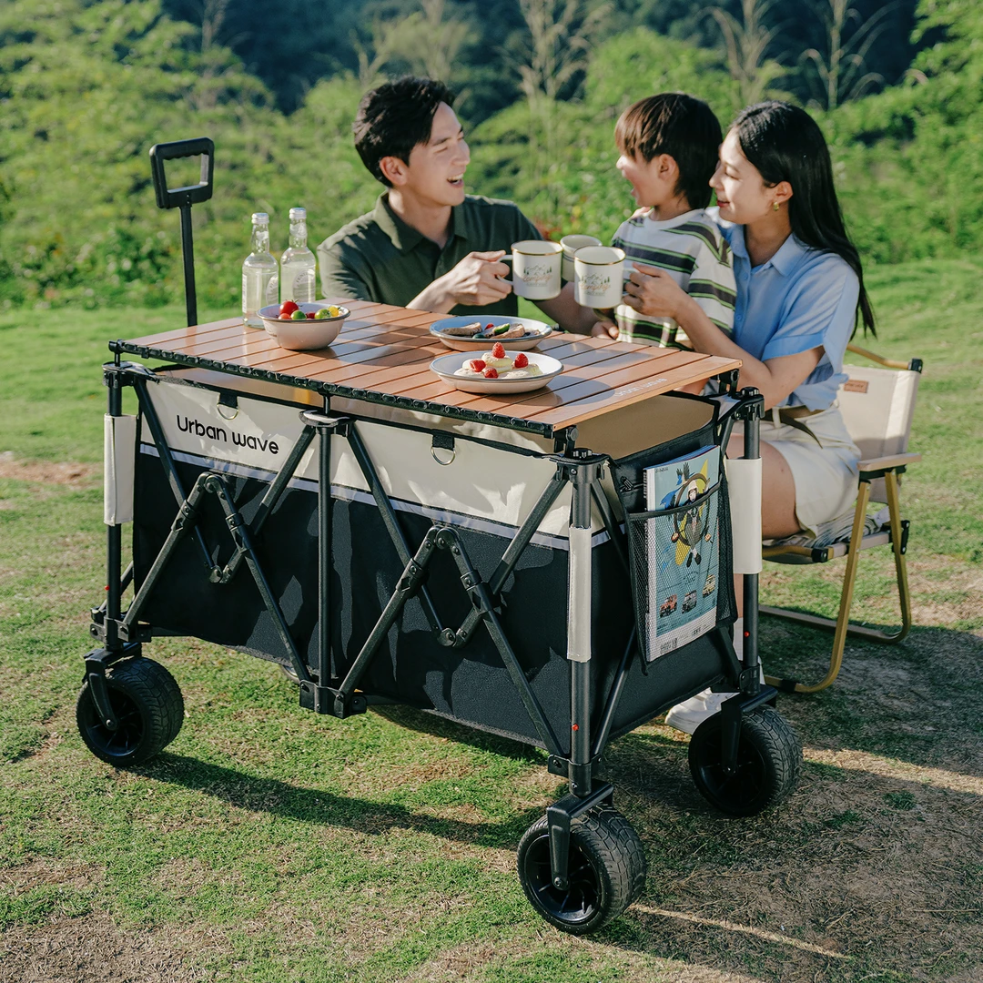聚拢露营营地折叠户外旅行野餐快递小推车小拖车野营
