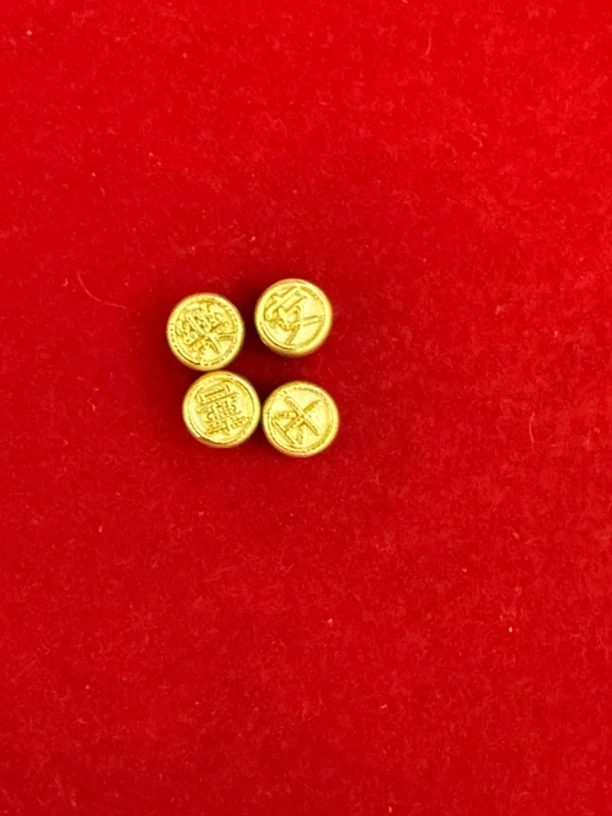 足金999纯黄金平安喜乐手串自由搭配