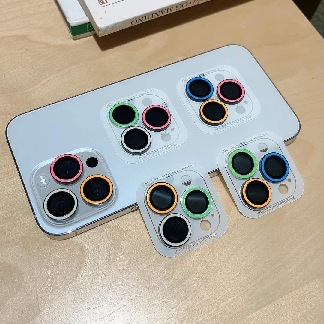 新款苹果三色无损夜光混色镜头贴iPhone15/14/13/12/11夜光镜头膜