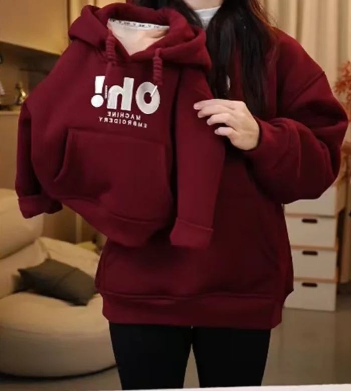 【加厚羊羔绒】连帽款冬季保暖儿童运动洋气时尚冬季连帽卫衣