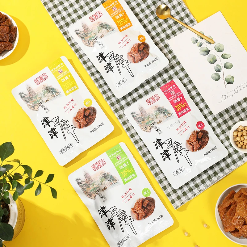 津津卤汁豆腐干苏州特产传统风味零食香干办公室解馋小吃108g*4