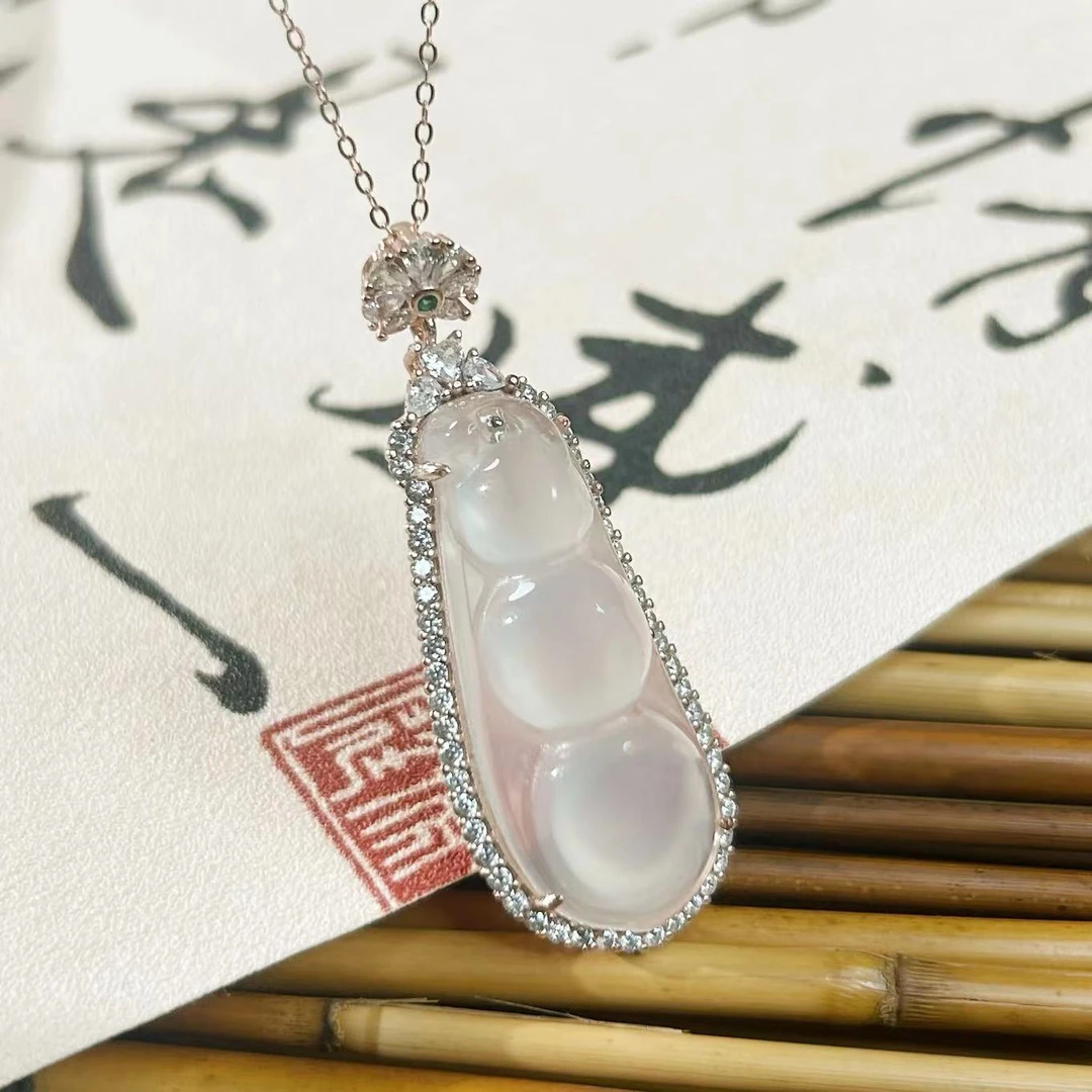 非金属吊坠 「福妙轩」慕汐福豆 吊坠｜925银镶嵌｜多样性发发货
