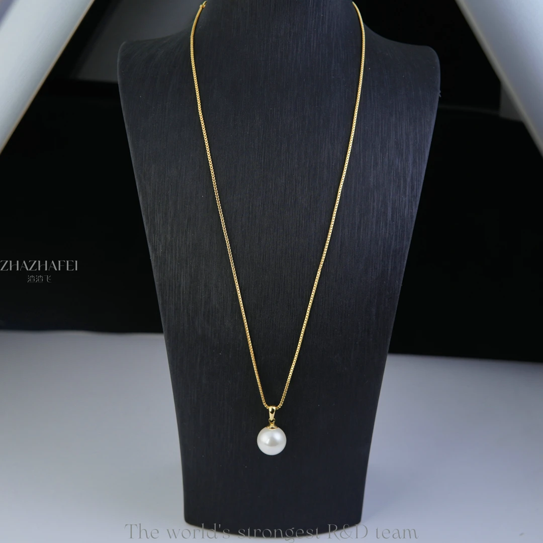 铜合金项链 溯源好物设计师款简约百搭单珠项链~9280（45+5cm）