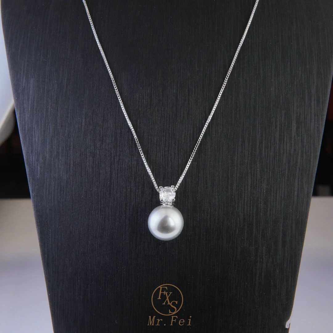 铜合金项链 溯源好物轻奢简约百搭单珠项链~9228