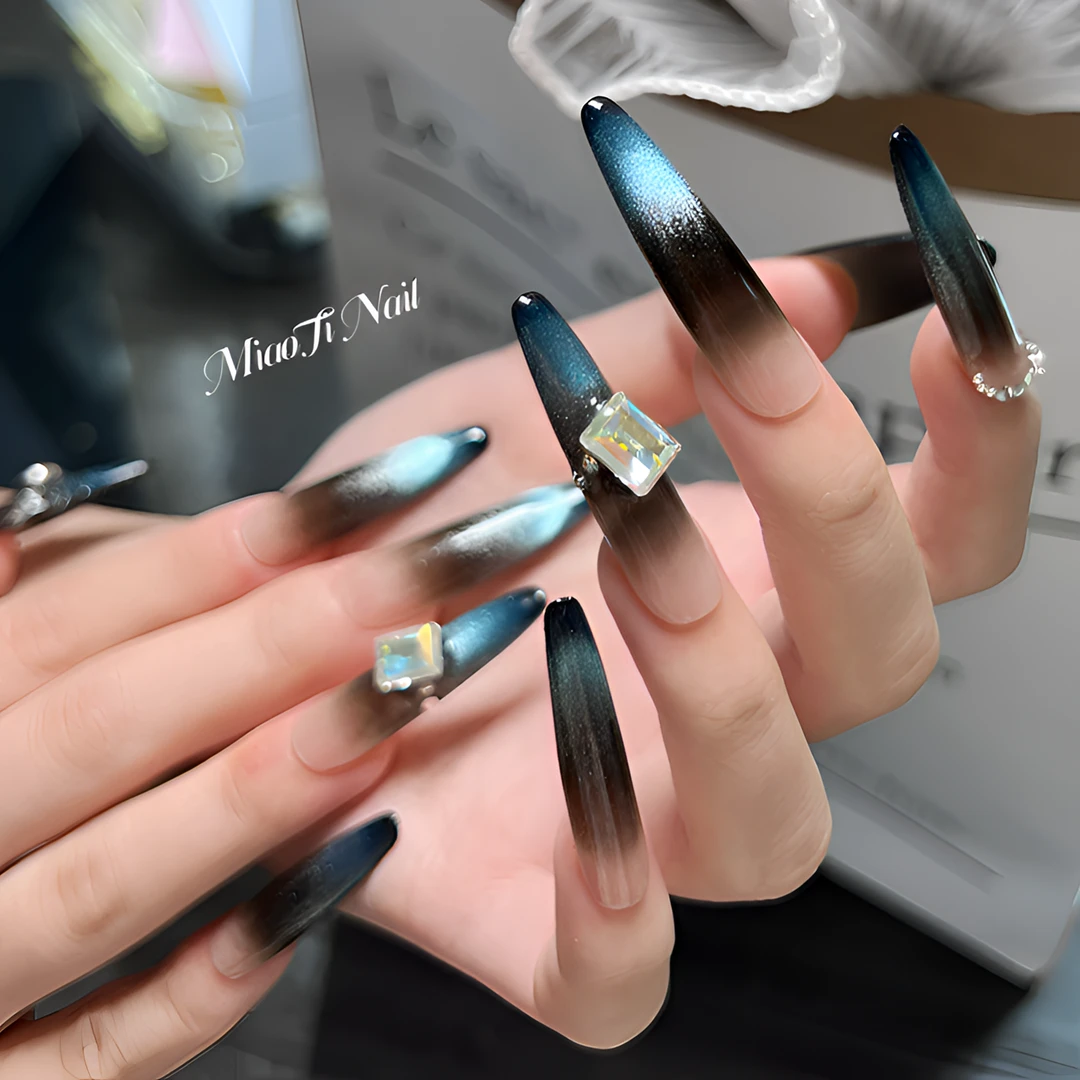 北极光 | 8个甲型定制 | Miaoti | 纯手工穿戴甲