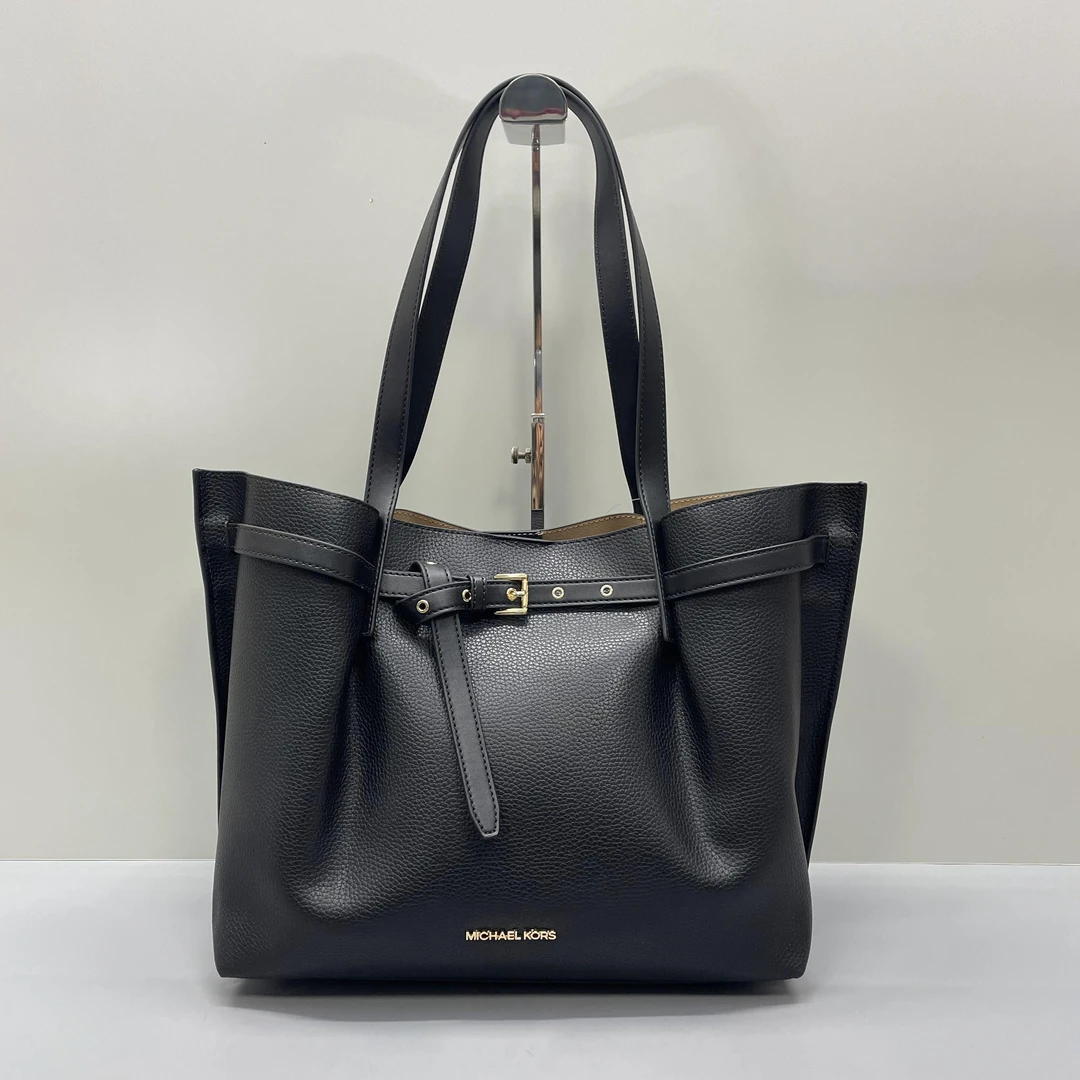 99新 MICHAELKORS/迈克高仕 小林/黑色托特包33*29*15cmA012504