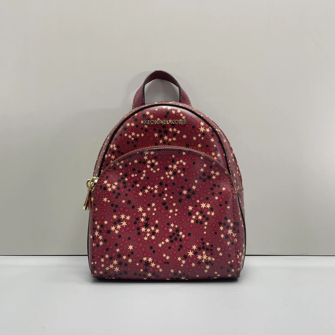 90新 MICHAELKORS/迈克高仕 小林/星星双肩包17*21*9cmA082313