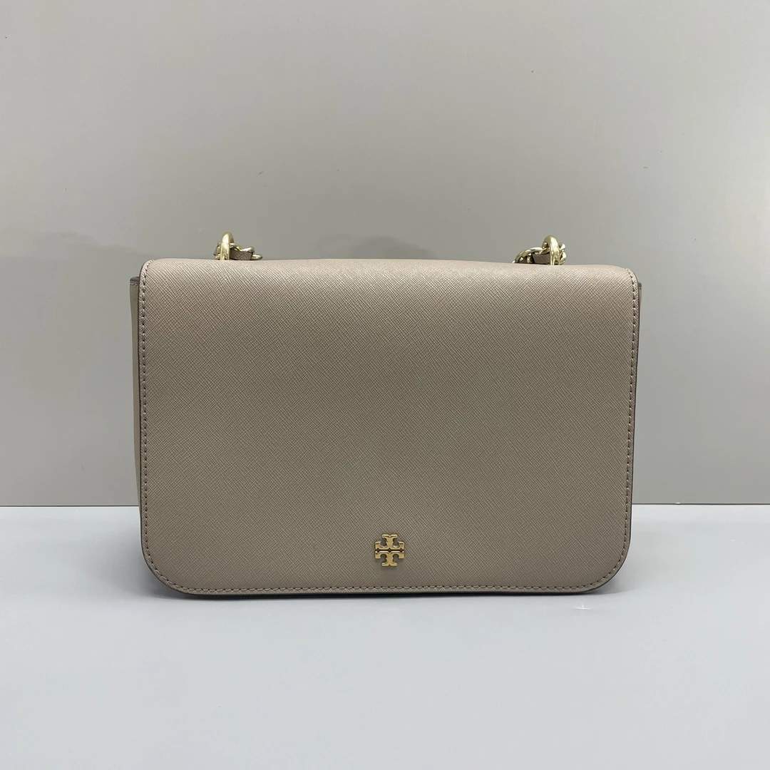 95新 Tory Burch/汤丽柏琦 小林/灰色链条包23*16*7cmA070504