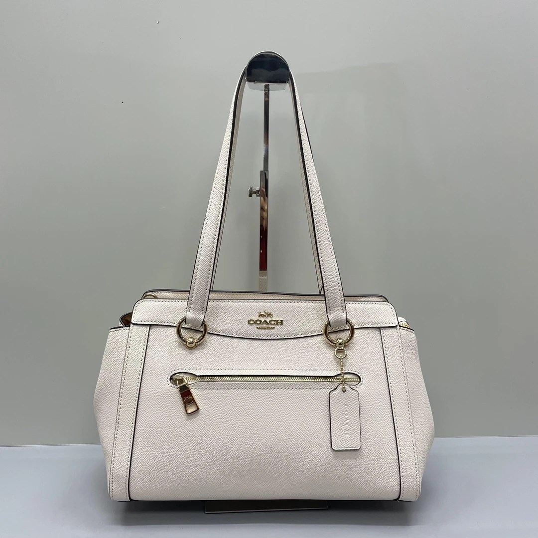 95新 COACH/蔻驰 kailey29白色手提单肩包29X19X12cmL031206