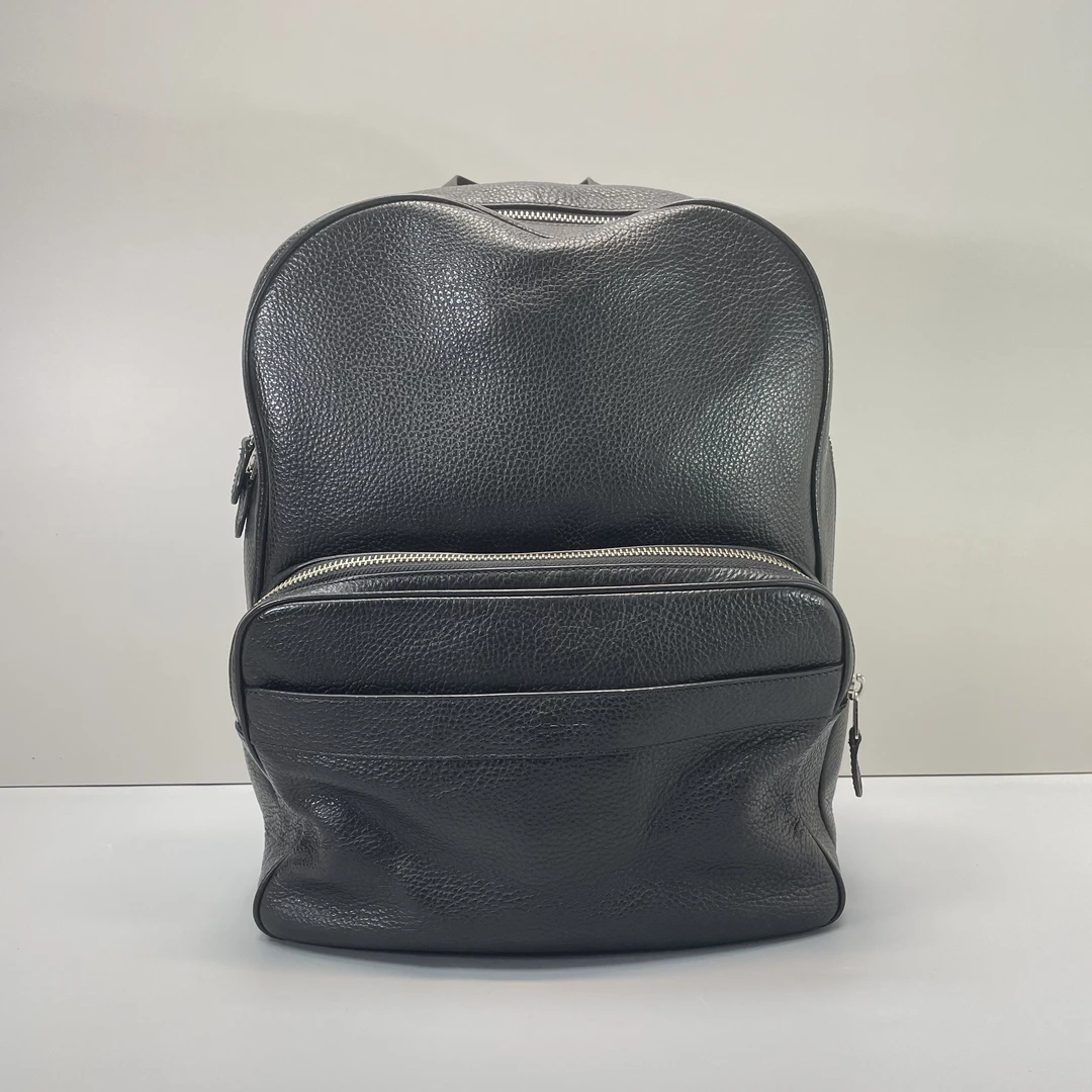 95新 COACH/蔻驰 男士黑色双肩包29x39x13cmL102713