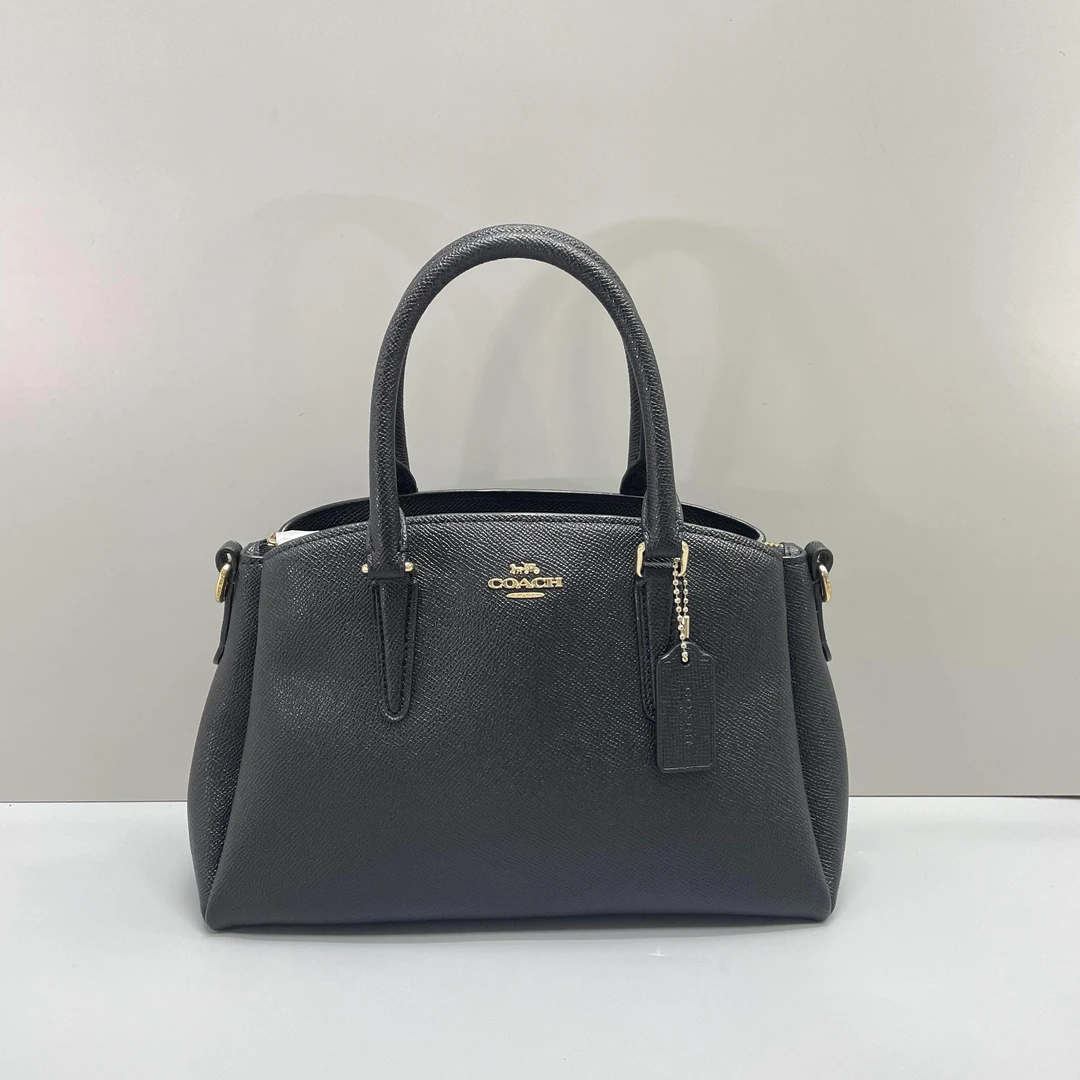 90新 COACH/蔻驰 黑色小号戴妃包26X18X10cmL072402