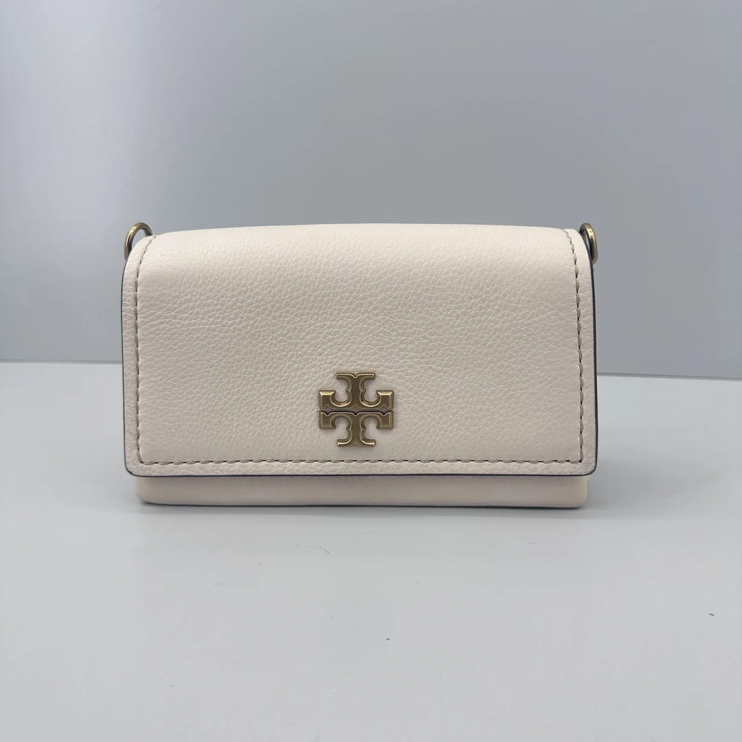 95新 TORY BURCH/汤丽柏琦 kira白色链条包19x12x6cmL120316