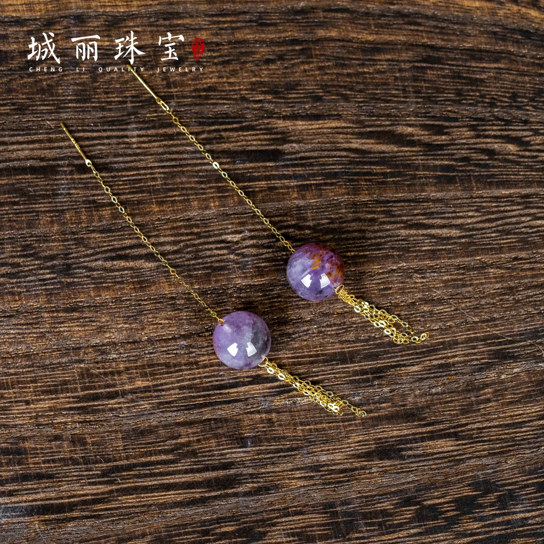 【城丽珠宝】极光圆珠耳线/对（多样性发货）ZJM-033
