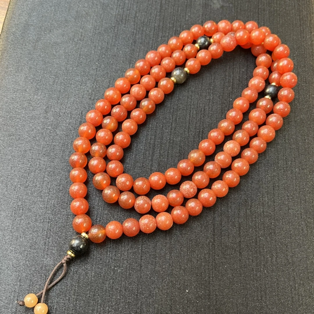 【城丽珠宝】老红珠唐球圆珠多圈/条(多样性发)ZJH-873