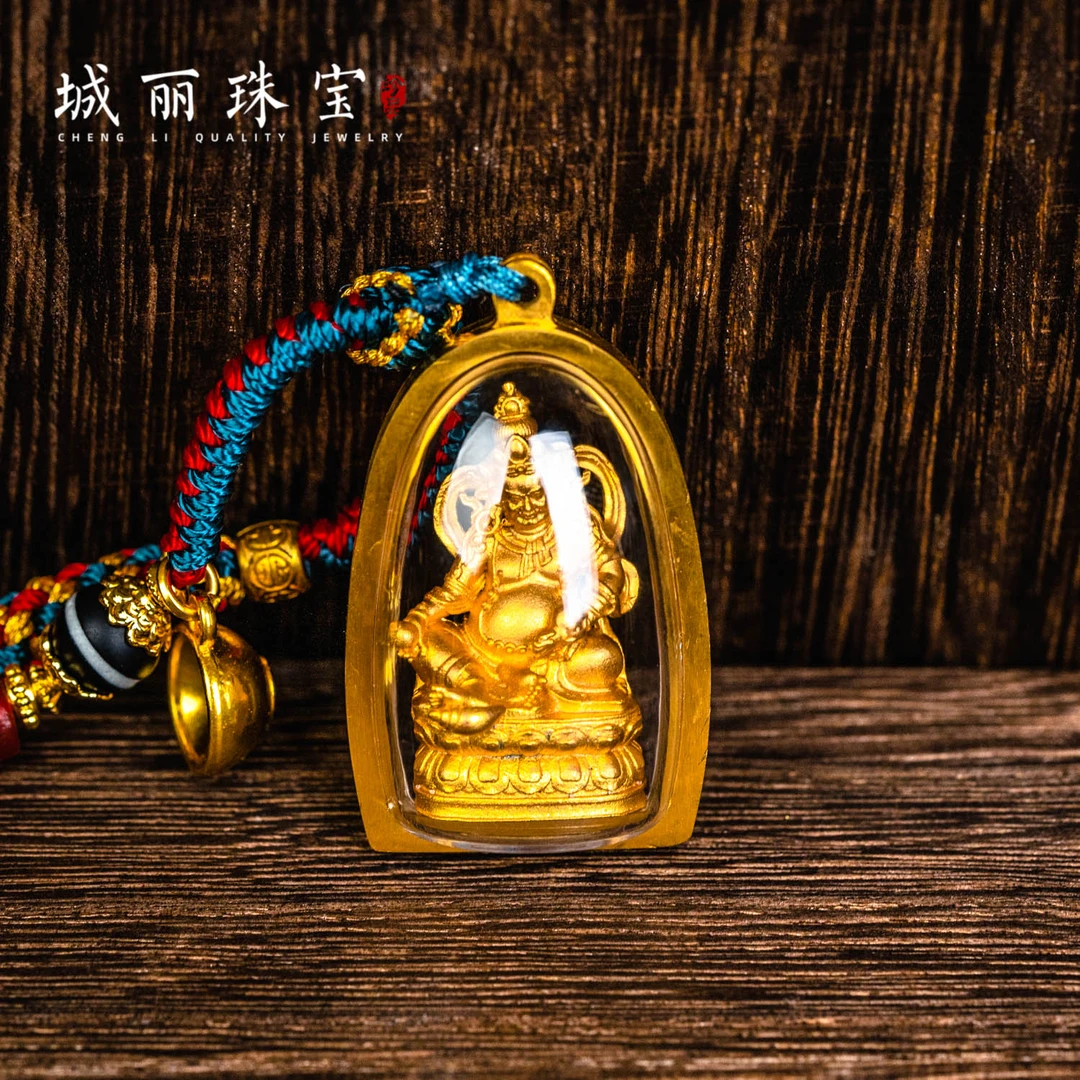 非金属布艺项链 城丽【暴力至富】黄财财吊坠/条TZ-1873-3