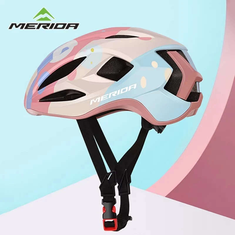 美利达自行车骑行头盔男女一体成型青少年公路车骑行盔安全帽装备