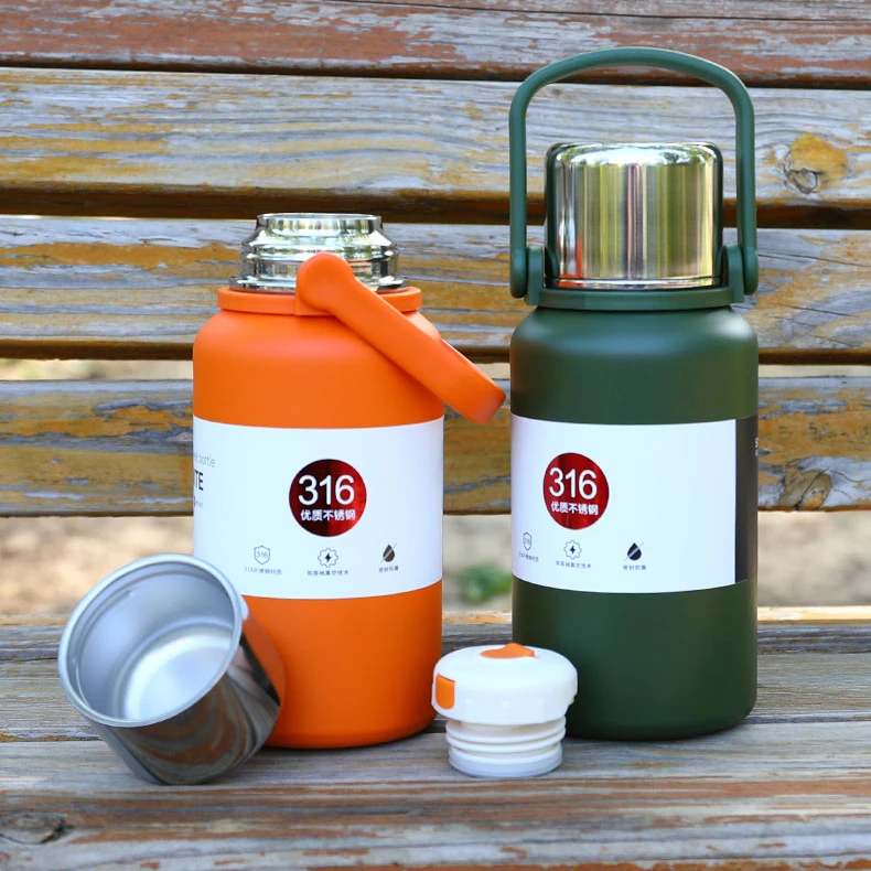 316不锈钢大容量保温杯便携高颜值运动女水杯水壶户外携带保温壶