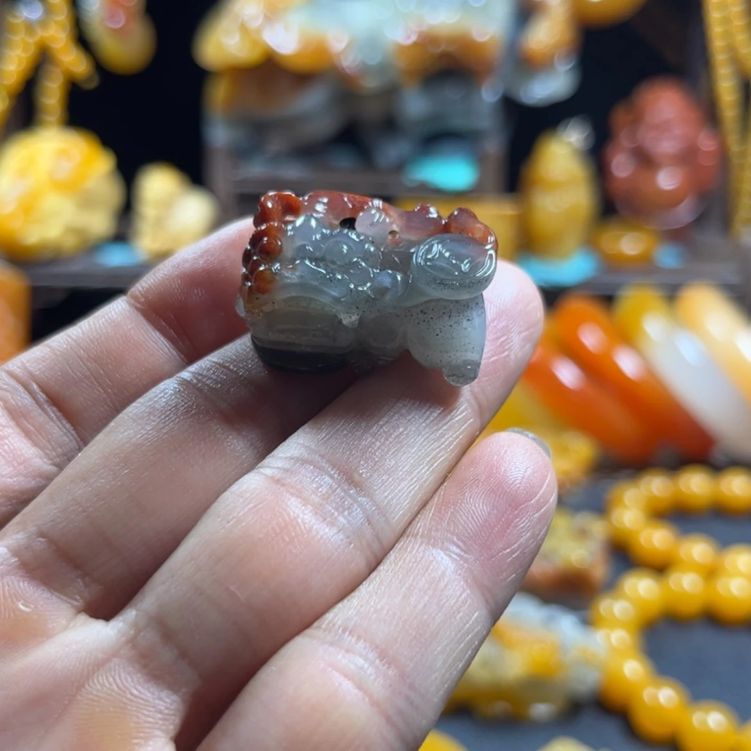 【闪购商品】石英质玉(黄龙玉)吊坠未镶嵌?***?