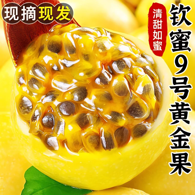【原产地直发】正宗海南黄金百香果钦密9号新鲜饱满香甜多汁清甜