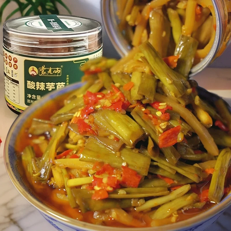 广西特产酸辣芋苗即食开胃菜爽脆下饭菜不痒喉新鲜手工腌制芋荷梗