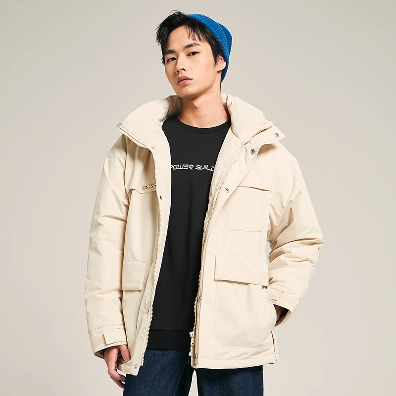A21男装棉服男士外套连帽宽松时尚休闲保暖外套棉衣R423114618