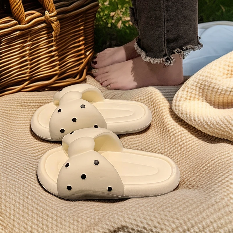 拖鞋女款夏季室内家居新款踩屎感浴室防滑蝴蝶结凉拖鞋女学生外穿