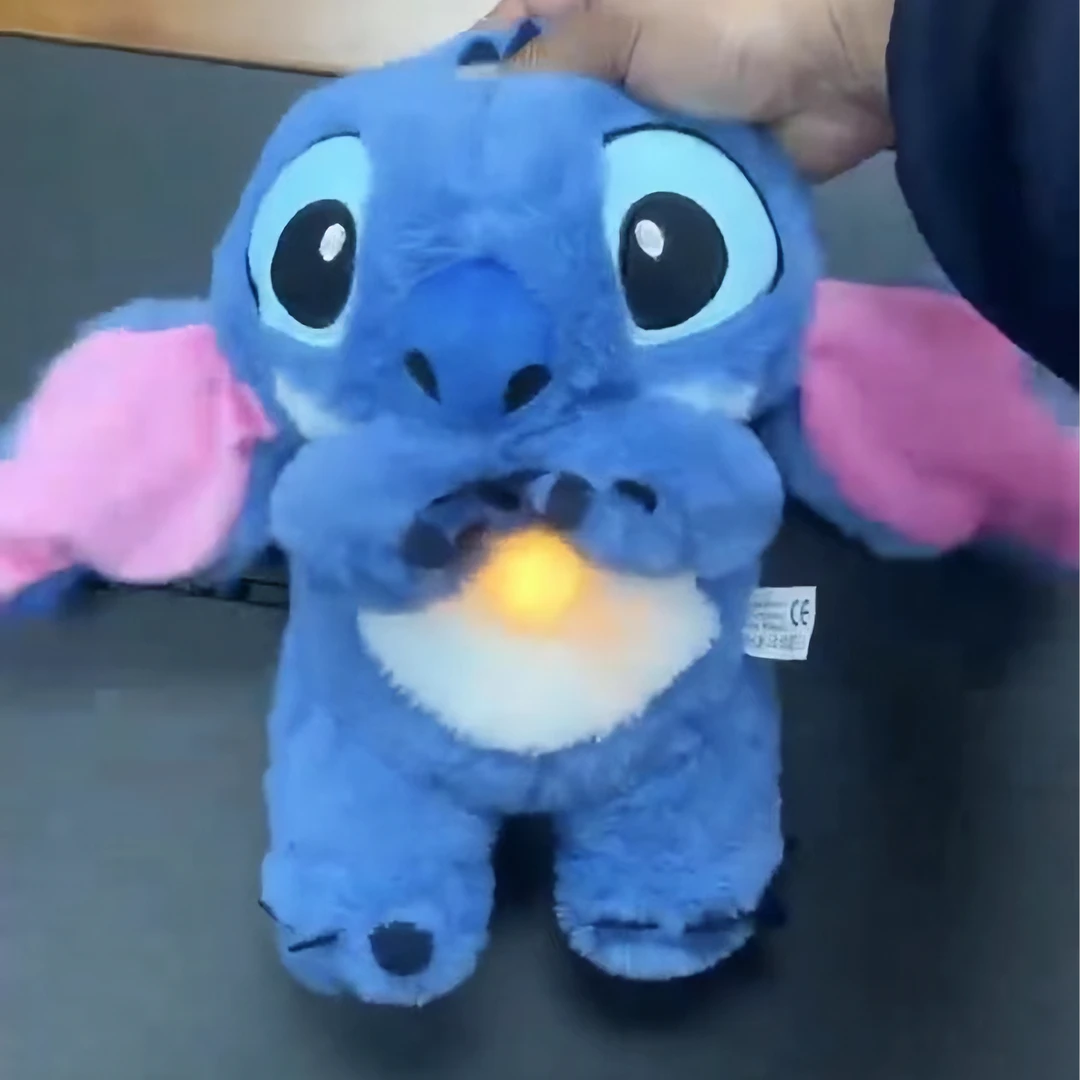 会呼吸的史迪仔玩偶毛绒公仔宝宝玩具婴儿可爱安抚陪伴哄睡音娃娃