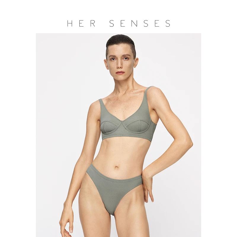 HER SENSES/何识律动环保纱线无钢圈文胸背心式轻运动内衣B022