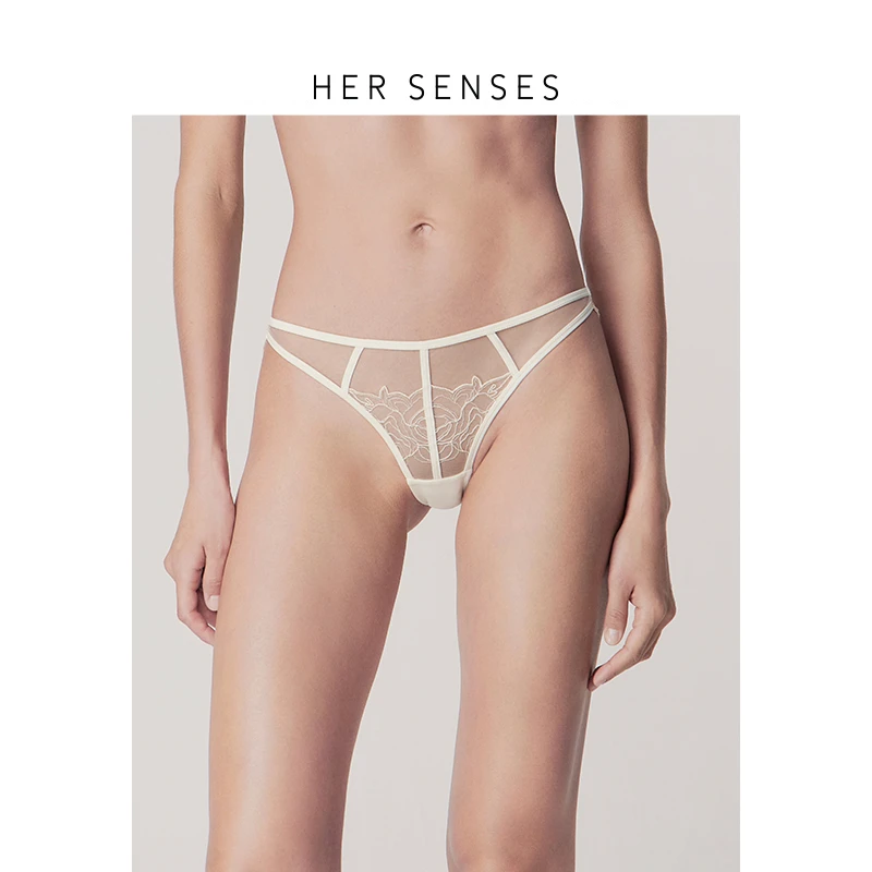 HER SENSES/何识何识独白系列奥地利浪漫刺绣中腰三角裤P131