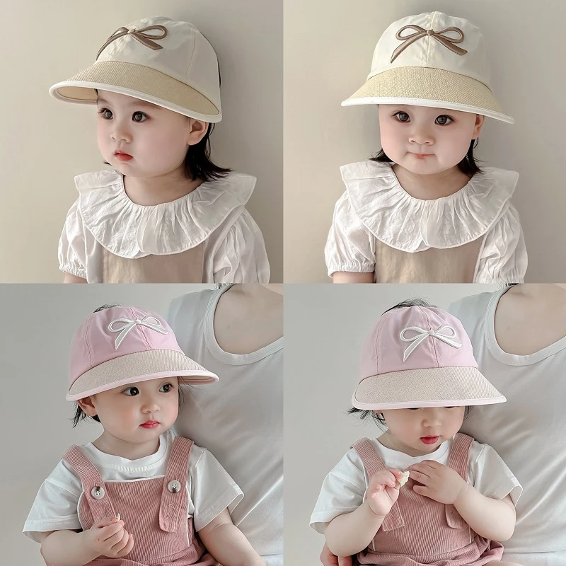 儿童帽子夏季速干空顶防晒帽大檐男童女童户外遮阳帽扎马尾鸭舌帽