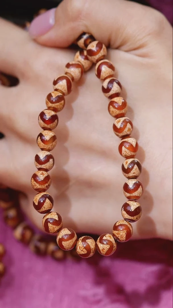 【闪购商品】玛瑙/玉髓1未镶嵌水纹手串/多样性发