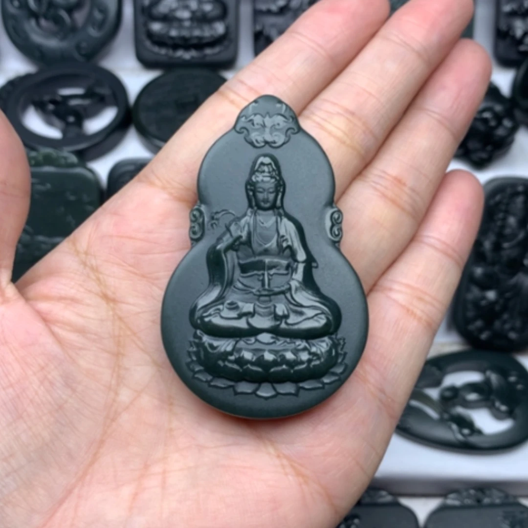 【闪购商品】和田玉颈饰未镶嵌双面雕刻