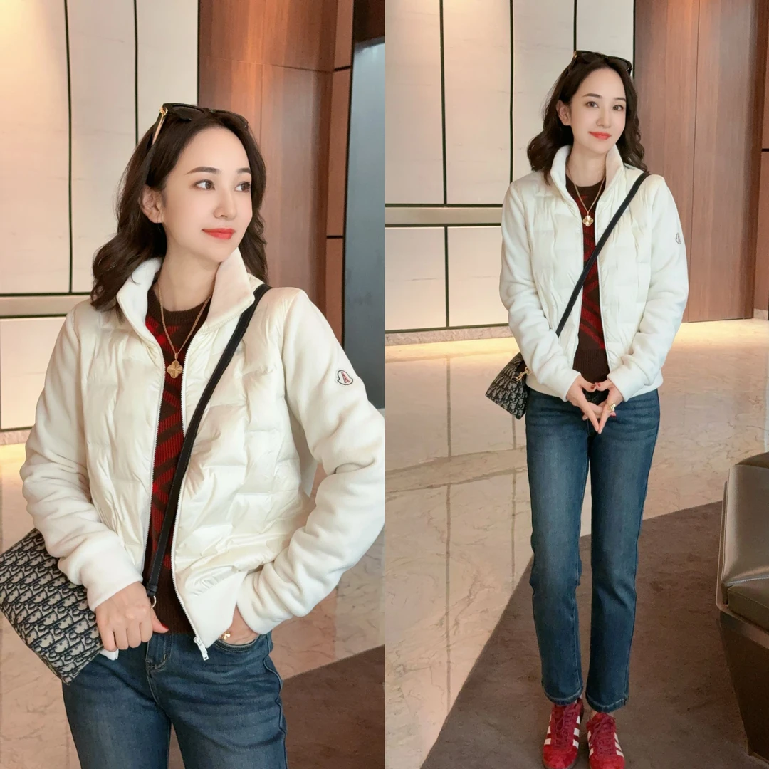 【雪景】90鸭绒冬季轻便拼接减龄羽绒外套XY241705 JDND轩羽