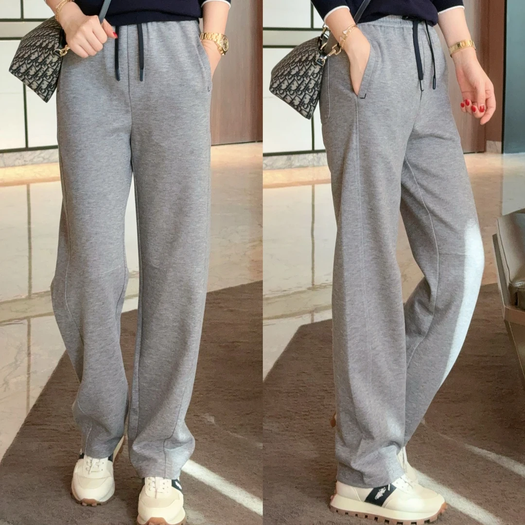 【弯刀裤】时尚百搭抽绳窄版醋酸羊毛裤XY241534 JDND轩羽