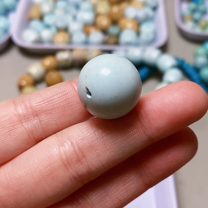 【闪购商品】绿松石绿松石圆珠未镶嵌