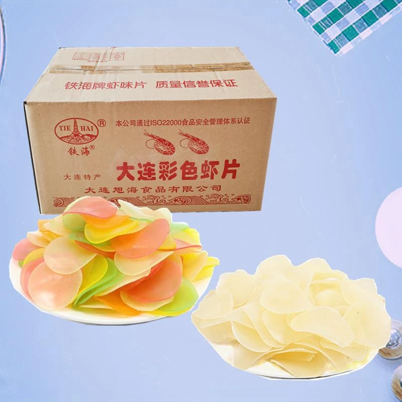 大连虾片自己炸原料饭酒店超市商用网红零食休闲怀旧膨化食品小吃