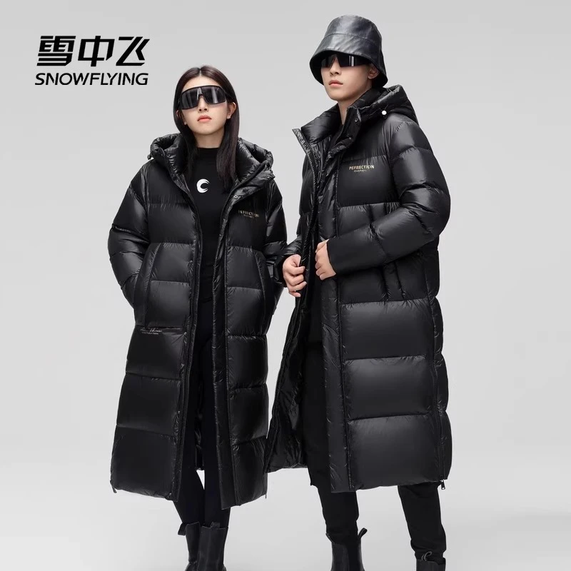 SNOW FLYING/雪中飞极寒中长款羽绒服男冬季加厚保暖过膝外套3556