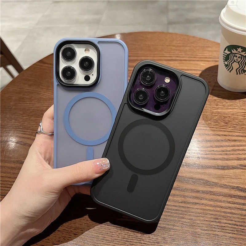 磁吸手机壳苹果14promax肤感磨砂IPhone13透明防摔12高级感保护套