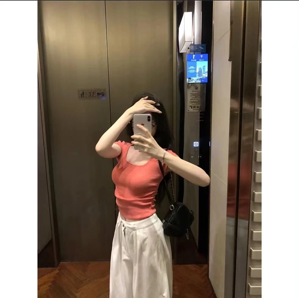 【希希STUDIO】纯欲天花板针织衫显瘦高腰短款时尚夏款修身