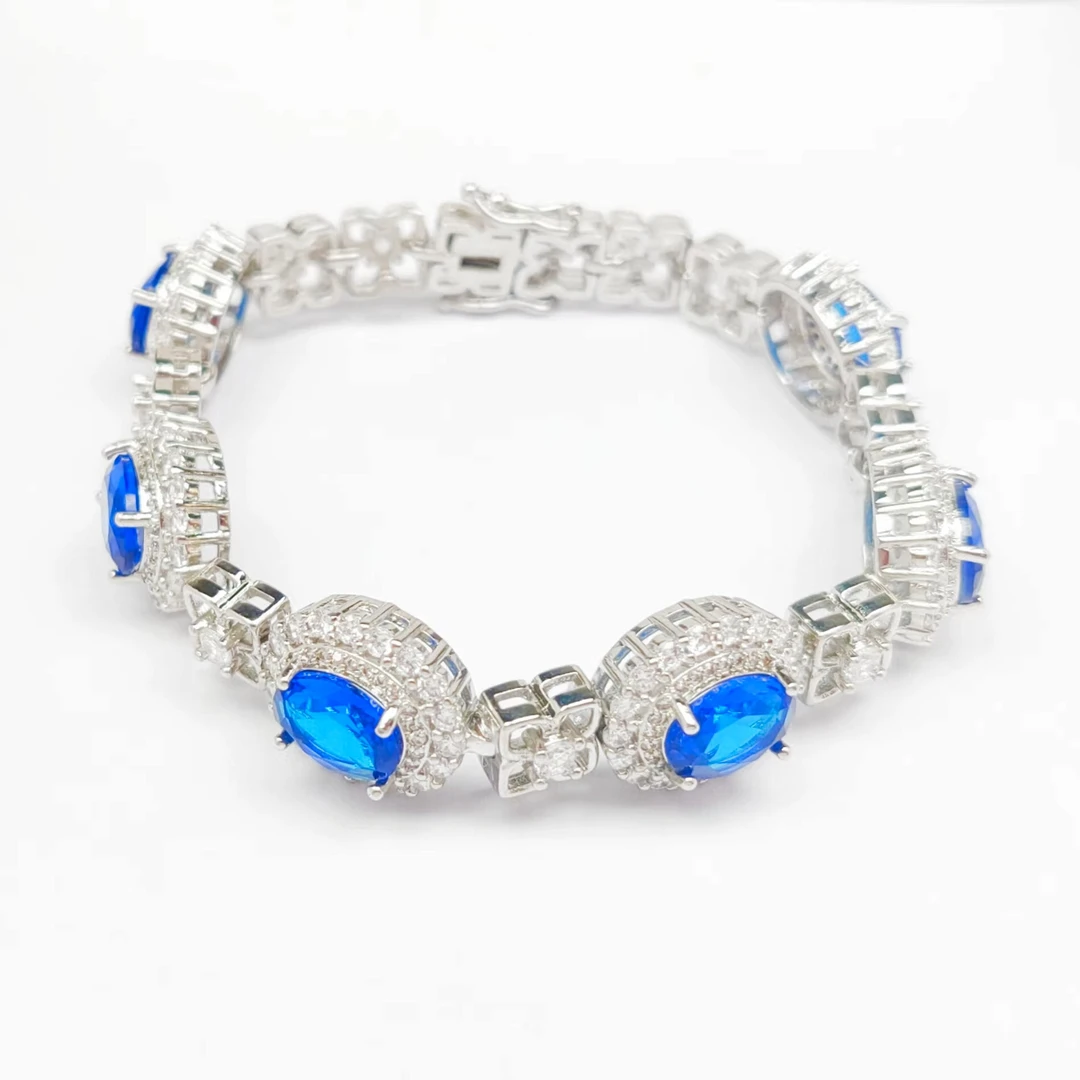 手链【蓝色】精致大气轻奢蓝色手链ZR-654