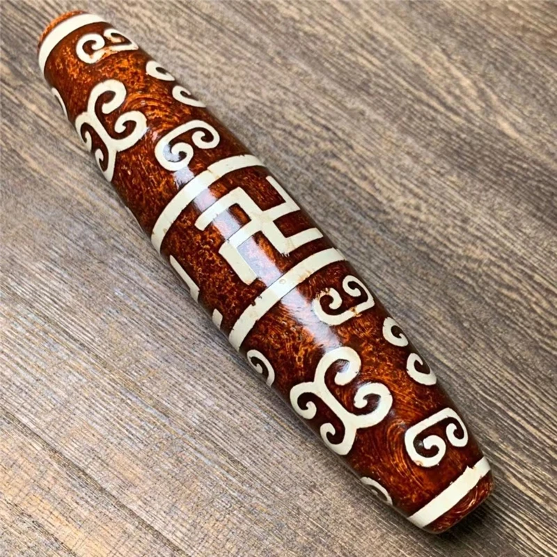 藏式玛瑙万字六字吊坠项坠时尚百搭气质男女款  包浆油润玛瑙饰品